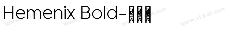 Hemenix Bold字体转换